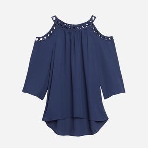 Daniel Rainn Philco Cold Shoulder Blouse